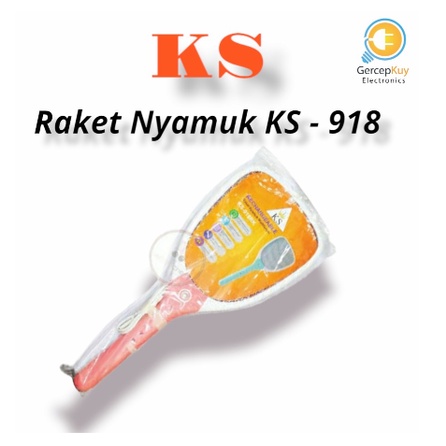 Raket Nyamuk KS Rechargeable, Senter 918RK