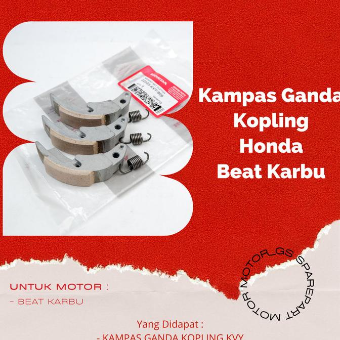 kampas ganda - Kampas kopling ORIGINAL premium Beat karbu KVY