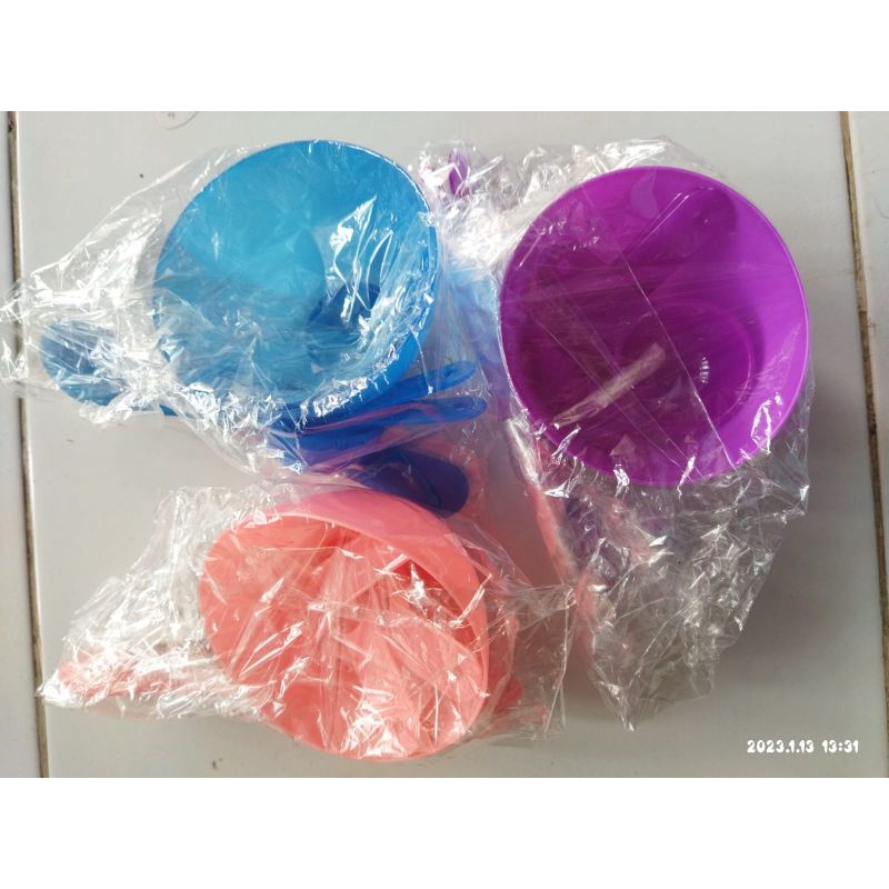 set mangkok masker plastik 6in1 murah