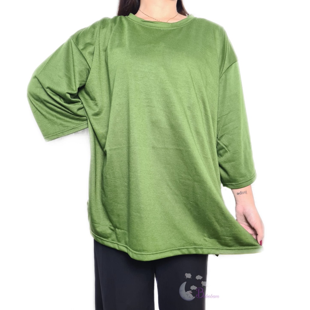 BOBOBAM ATASAN BLOUSE WANITA POLOS OVERSIZE JUMBO XXL