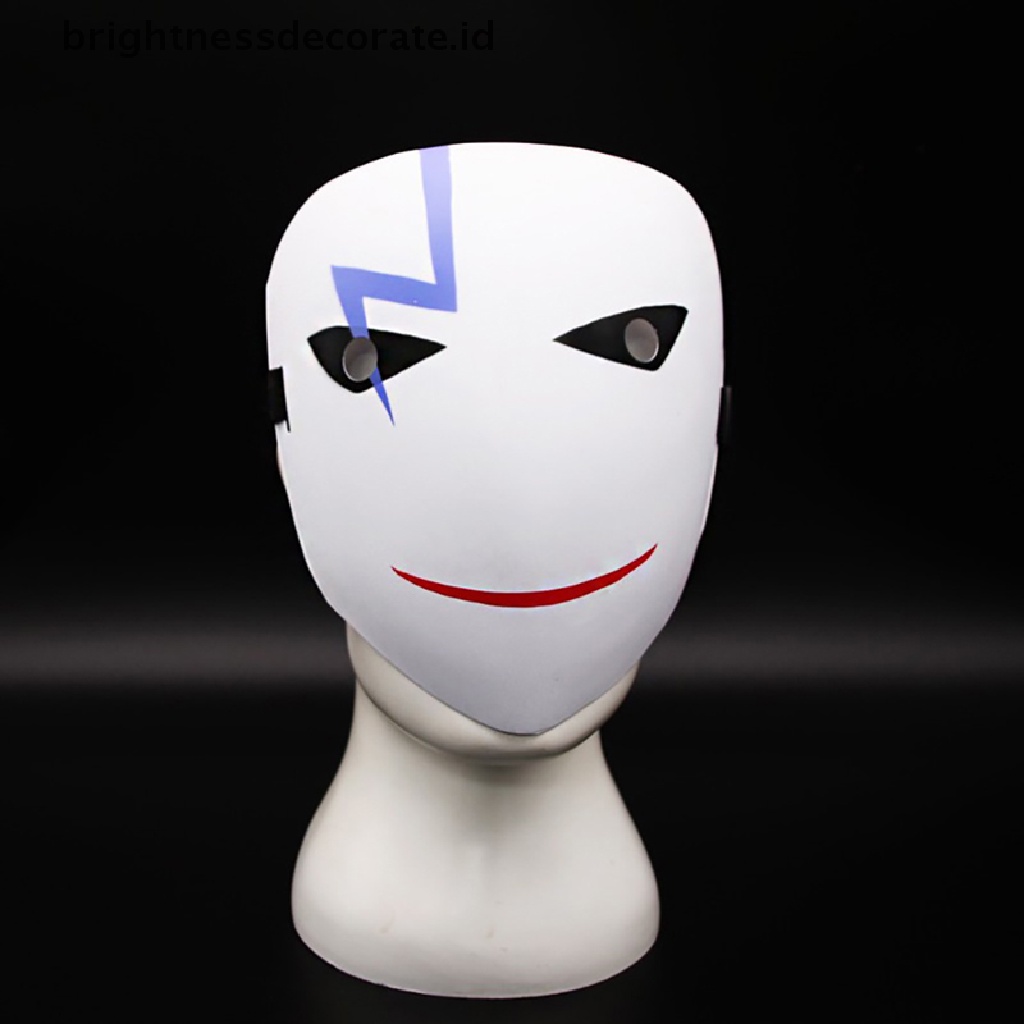 [Birth] Anime Black Bullet Hiruko White Mask Helm Cosplay Kostum Props Hadiah Halloween [ID]