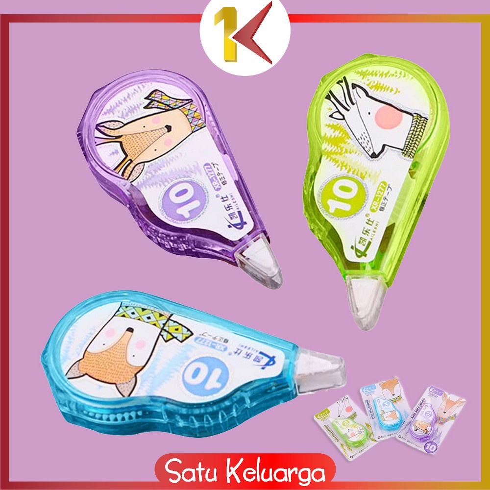 

SK-A52 Correction Tape Karakter Hewan Lucu Perlengkapan Sekolah Pita Tipex Koreksi Multifungsi / Tip Ex Kertas Anak Sekolah Correction Import