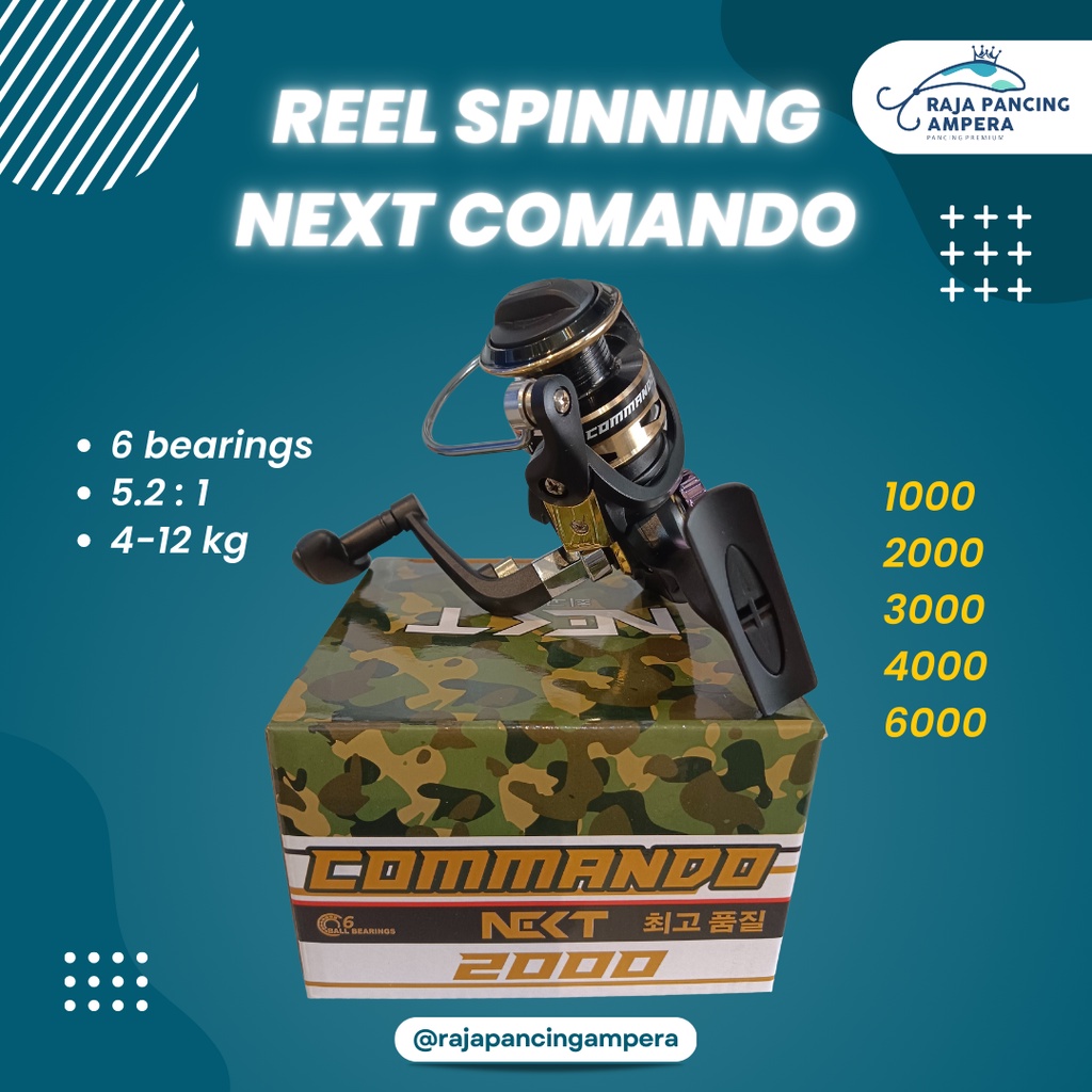 Reel Spinning Next Comando | Kerekan Pancing Murah Handle Lipat