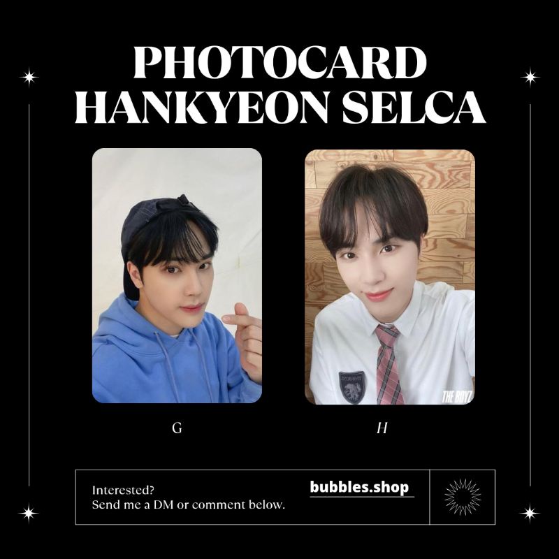 PHOTOCARD UNOFFICIAL HANKYEON THE BOYZ SELCA