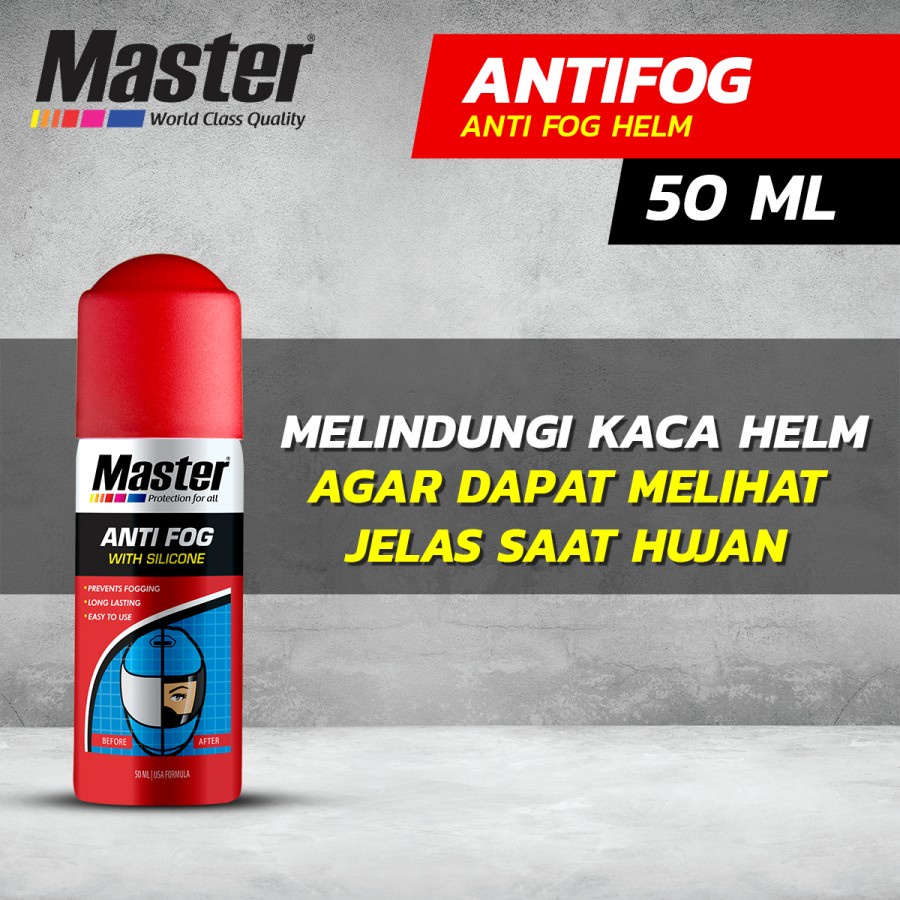 Master Anti Fog Spray (50 ml) Anti Embun buat Helm dan Face Shield