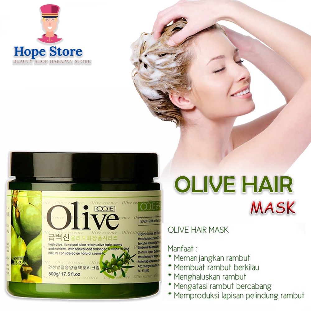 Hope Store - Olive Hair Mask Creambath Rambut Melurushkan Dan Merawat Rambut Agar Tidak Rusak