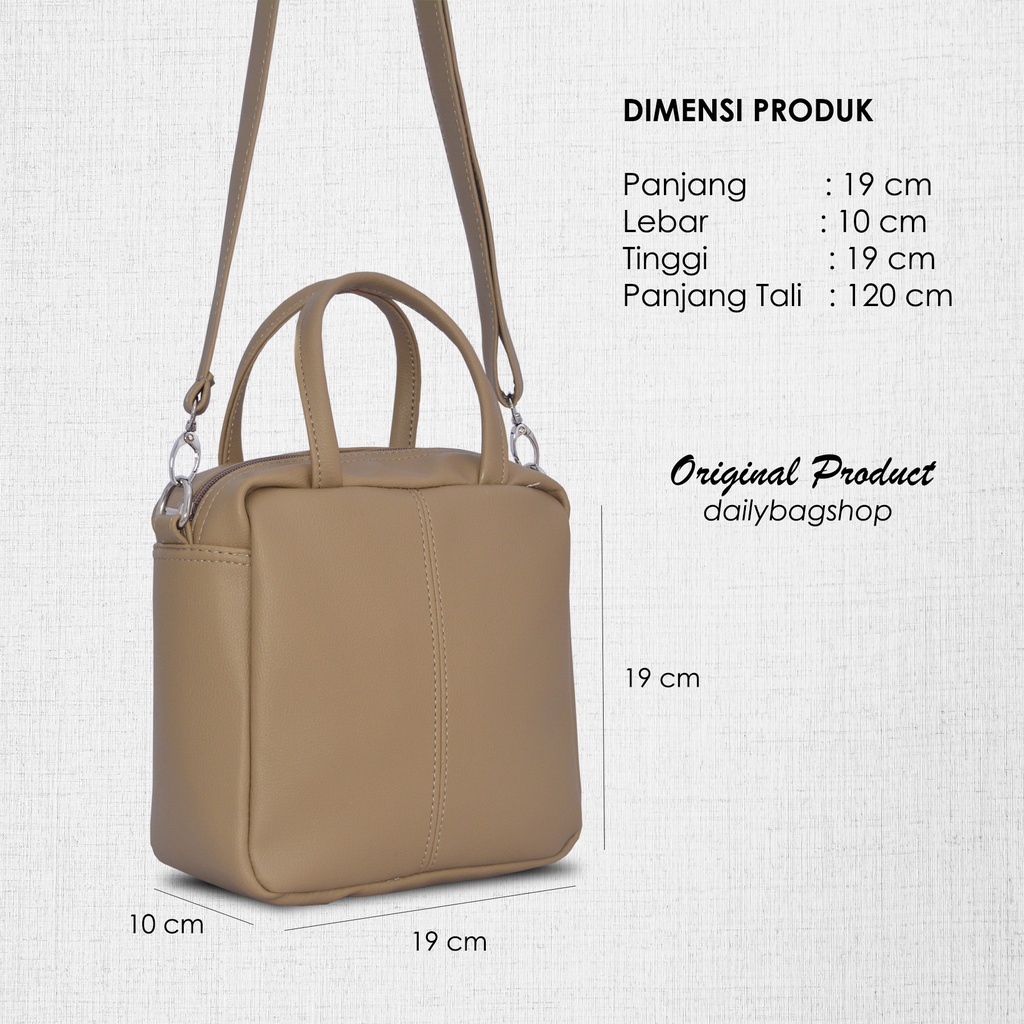 Tas Wanita Remaja Selempang Bahu Wanita Square Sling Bag Kotak Daily Minori Untuk Kosmetik Handphone Simpel Untuk Jalan Santai Model Terbaru