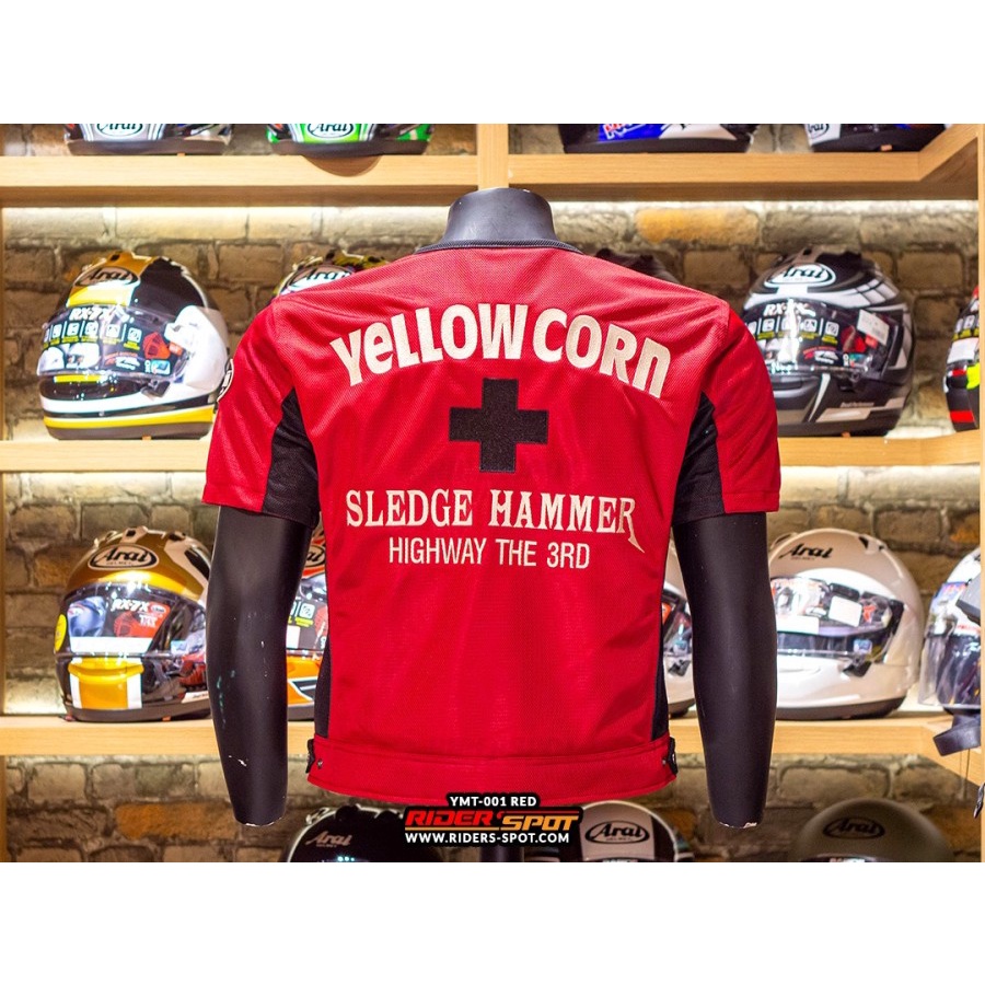 Jaket Yellow Corn YMT-001 Red Short Sleeve Jacket Riding Touring Original