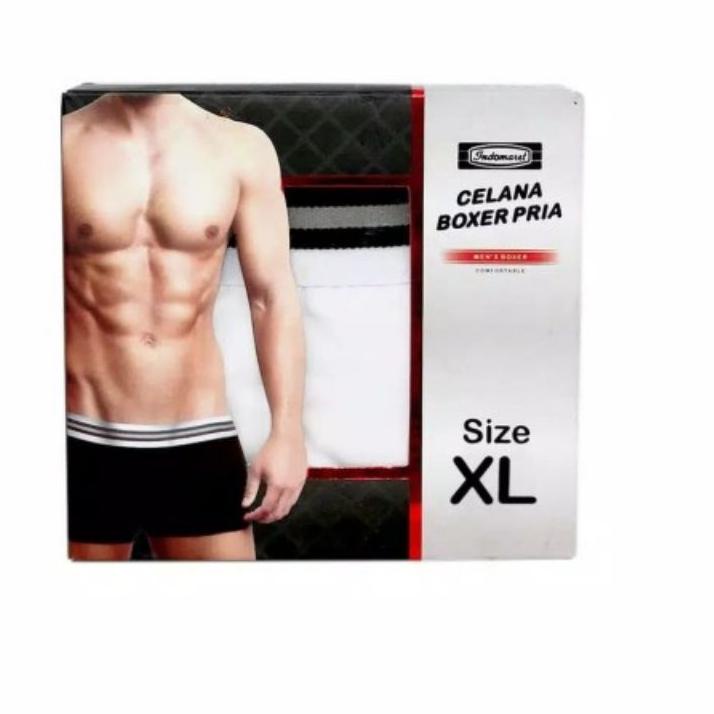 Depan1 Celana Dalam Pria( BOXER INDOMARET )Ready