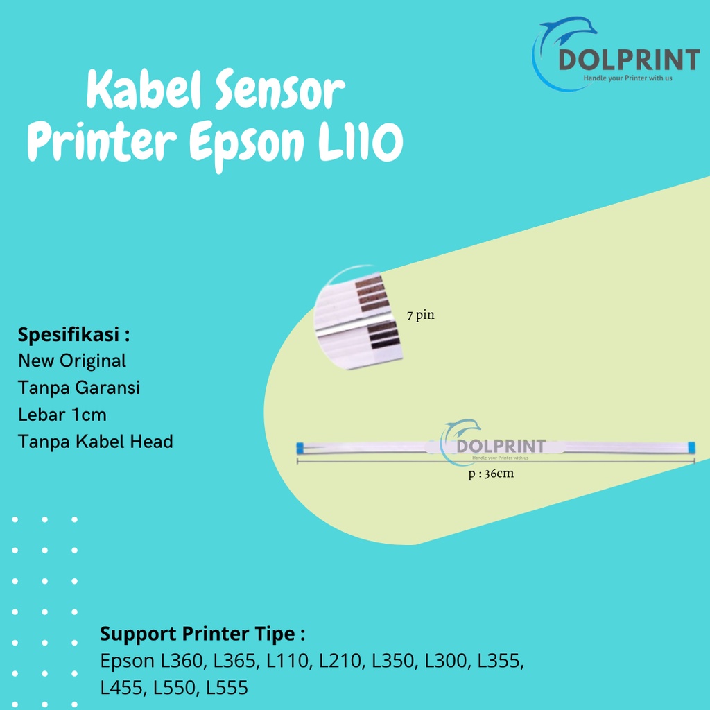 Kabel Sensor Epson L110 L210 L360 L365 L310 L350 L300 L355 L455 L550 L555 (Tanpa Kabel Head)
