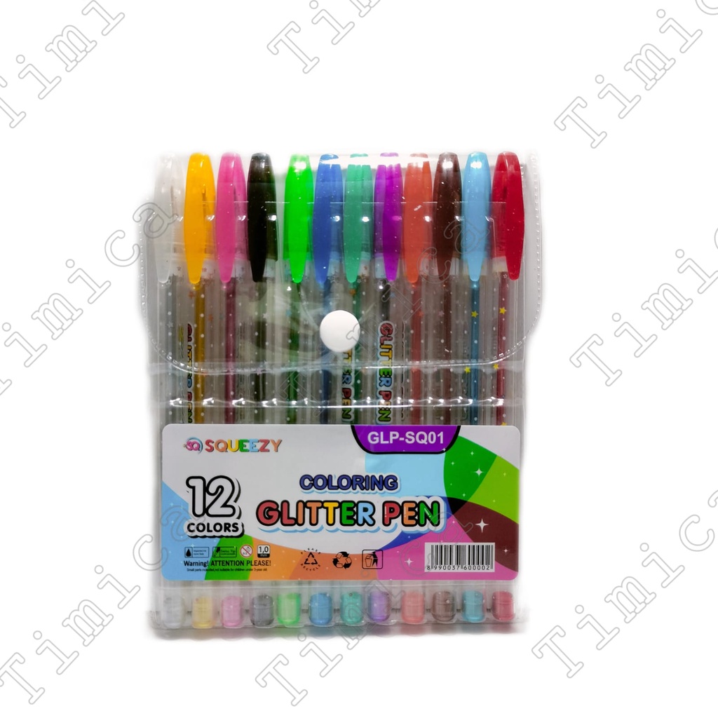 

PULPEN KARAKTER WARNA GLITTER KARAKTER 12 WARNA SQ01