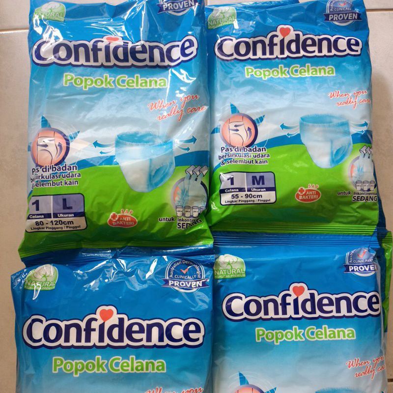 Popok Dewasa Confidence renceng tipe celana M/L