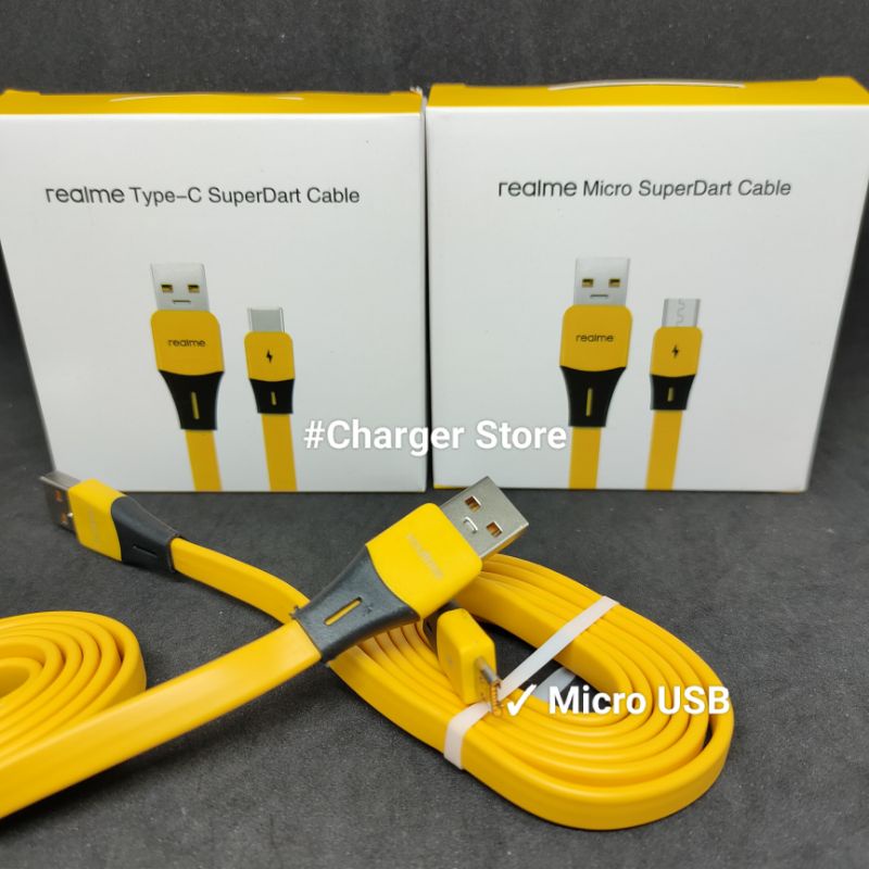 Kabel Data Realme Micro USB 65W ORIGINAL SUPER DART VOOC