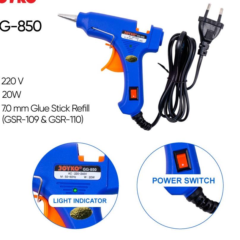 

Dapatkan Segera Glue Gun Joyko GG-850 / Joyko Hot Melt Glue Gun GG 850 / Lem Tembak JU7^^