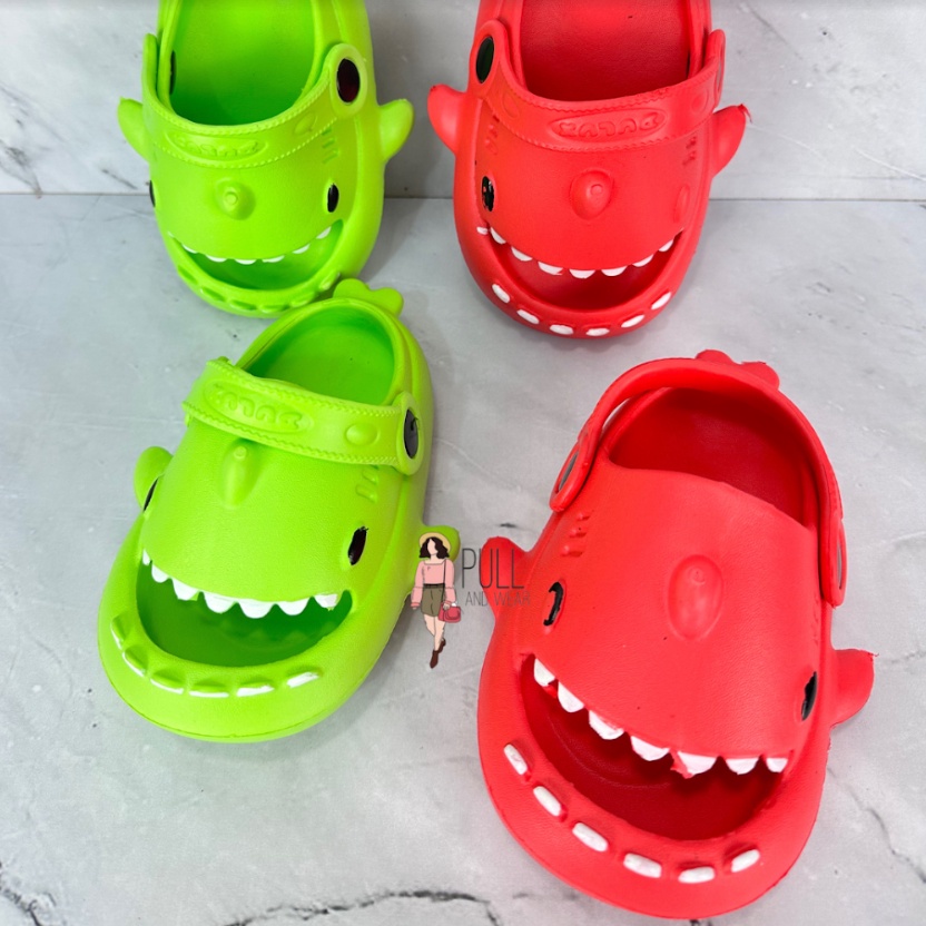 Sandal Selop Bakpao anak lucu bentuk Baby Shark DULUX 502E