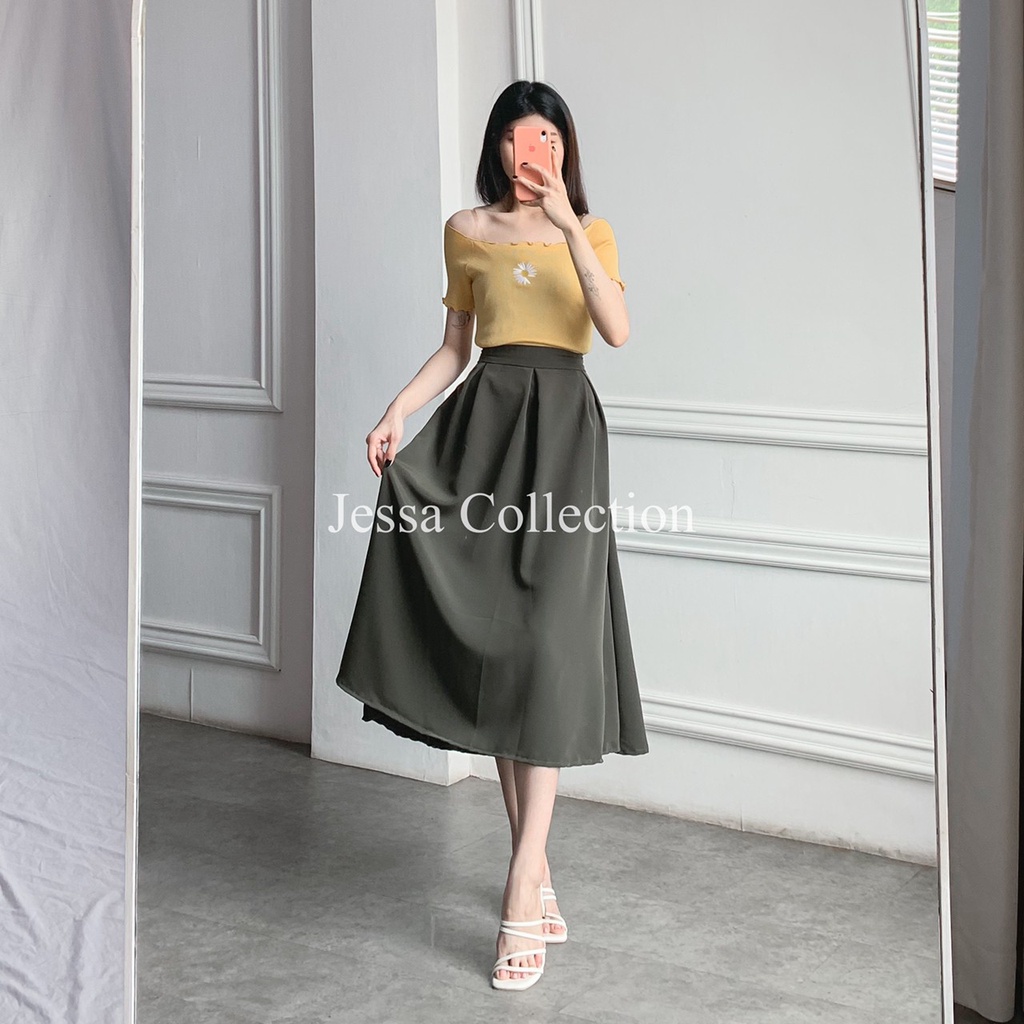 Premium Runaya Plain Skirt TH 774 POLYESTER