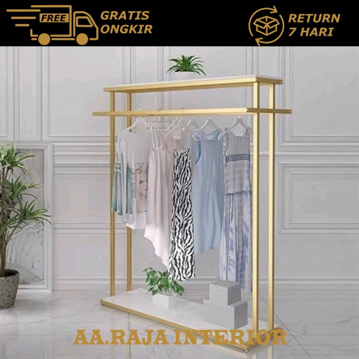Hanger Aa Raja Interior Rak Hanger Baju Butik/Multifungsi