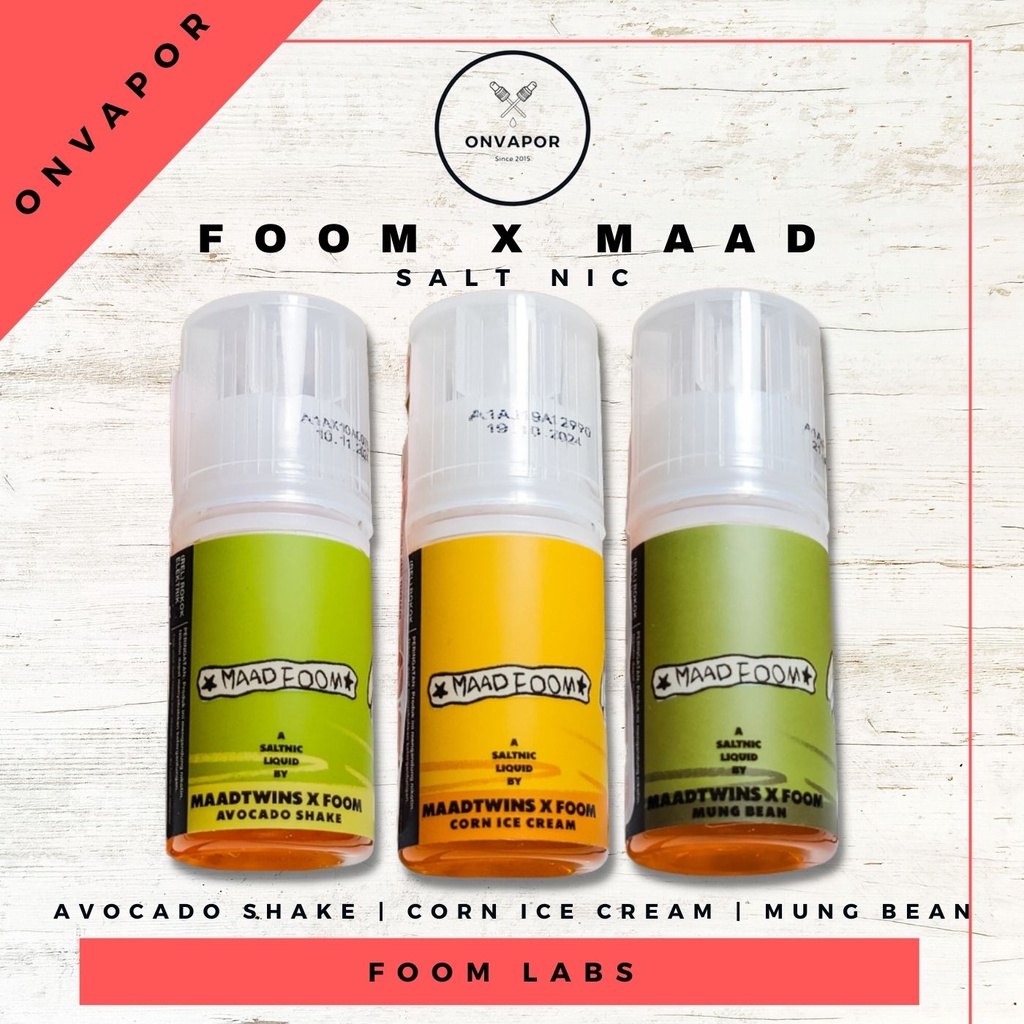 Jual Foom x Maad Twins Avocado Shake , Corn Ice Cream , Mung Bean Ice Liquid Salt Shopee Indonesia
