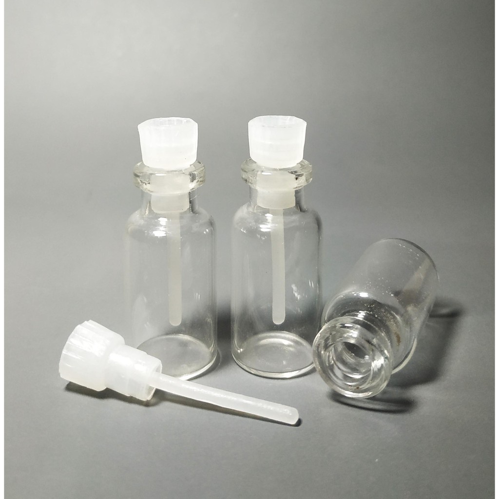 Botol tester bibit parfum tutup plastik 3ML 4ML/ botol kaca mini souvenir 3ml 4ml