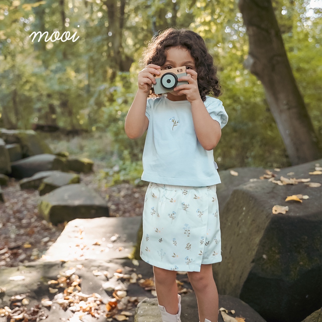 Baju Bayi Setelan Pendek Anak Perempuan Mooi Alena Skort Set 1-5 Tahun