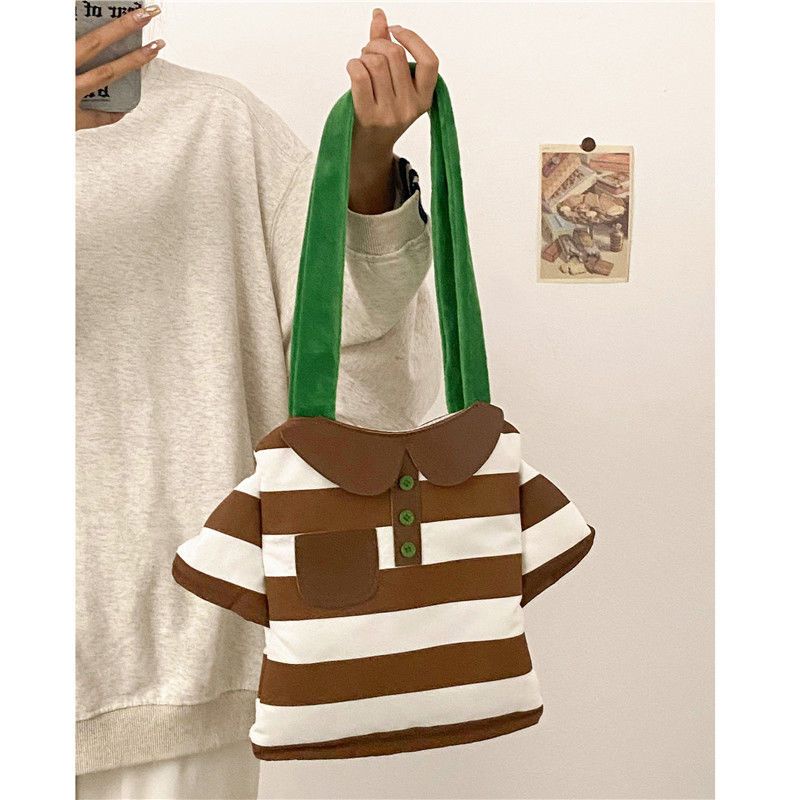 ✠♨▫Mori tas bahu kecil segar kepribadian bernilai tinggi tas tangan dewasa tas selempang wanita warna kontras tas kanvas gaya asing
