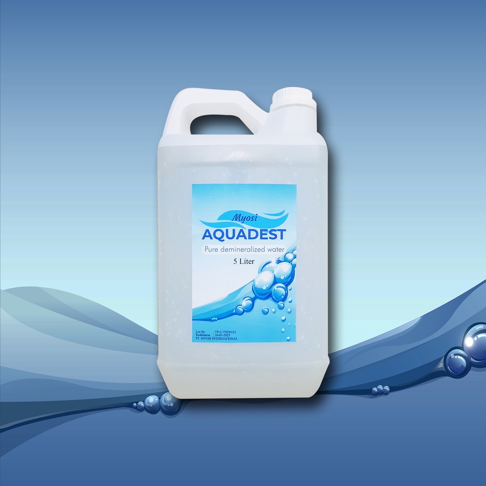 

Myosi Aquadest / Distilled Water 5 Liter Air Suling 5000 Ml