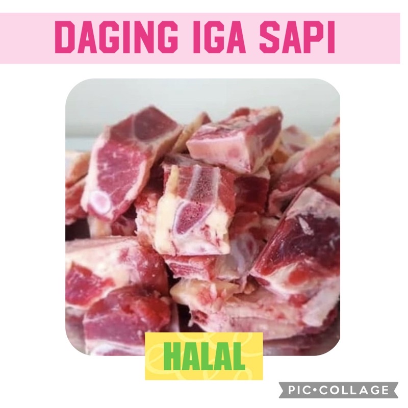 iga sapi untuk SOP halal 500 gr