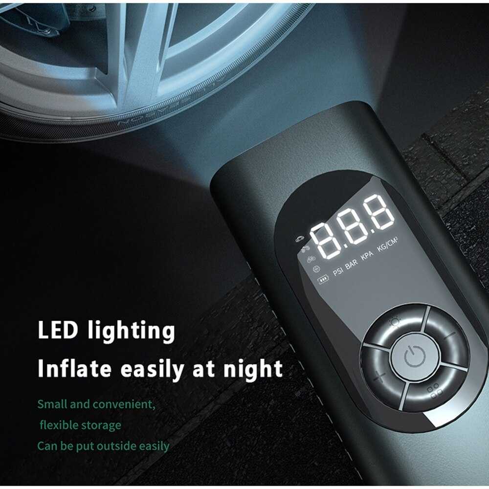 ZUIDID Pompa Ban Mobil Motor Sepeda pompa Electric Elektrik Wired Tire Inflator with Digital Display 12V - ATJ-8266