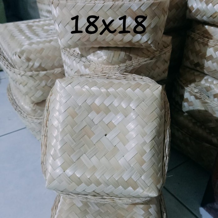 

[ Halodul ] 500pcs besek 18x18 | besek bambu hampers kotak hantaran lebaran