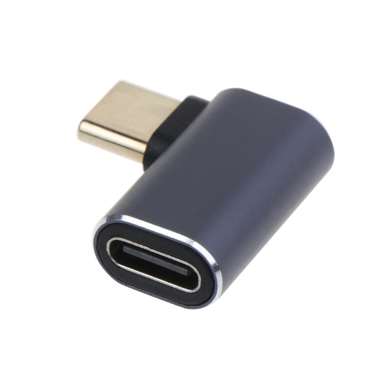 Btsg Adaptor USB C 90derajat, Adapter Male to Female Tipe C Standar, Extender Male to Female USB-C Untuk Tablet Laptop Ph