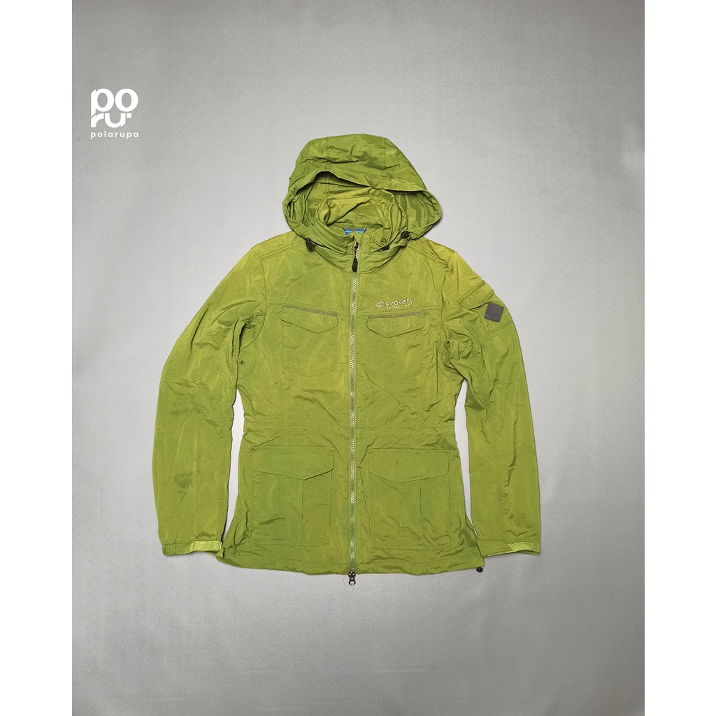 Windbreaker Jaket Olahraga Wanita Discovery Expedition Army