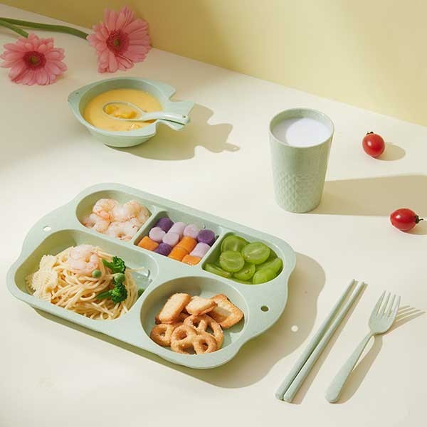 Piring Makan Set Anak Tableware 6 in 1 Piring - Bonbox BTW60