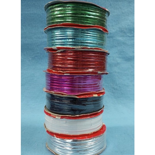 Konveksi Tali Kawat/ Tali Souvenir Hiasan Metalik