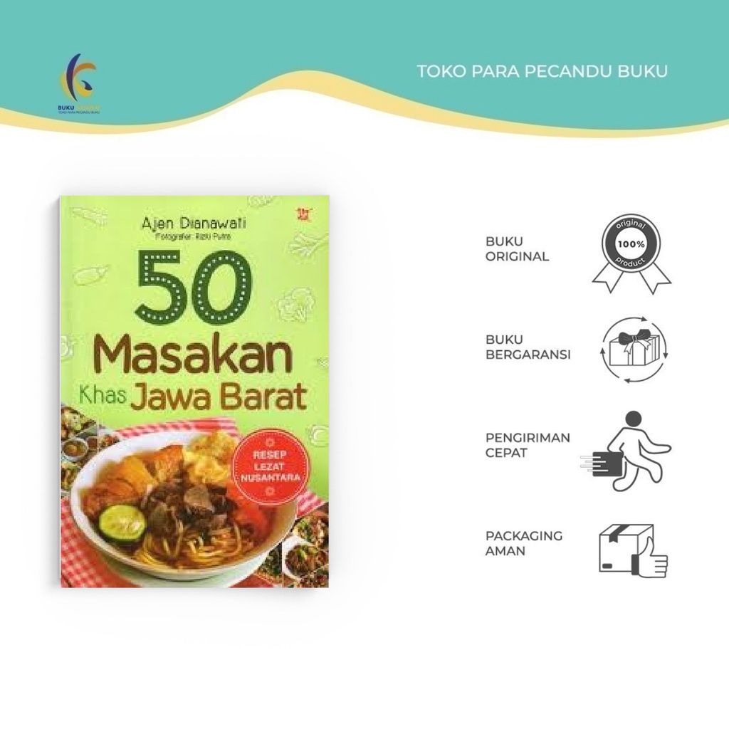 

[ DISKON ] BUKU MASAKAN - BUKU MASAKAN - 50 MASAKAN KHAS JAWA BARAT - Buku kaluku