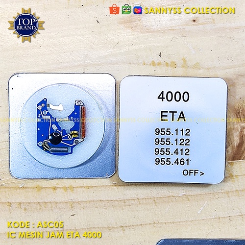 IC MESIN JAM ETA 4000 IC JAM SWISS ETA 955.112/122/412/461 BIRU