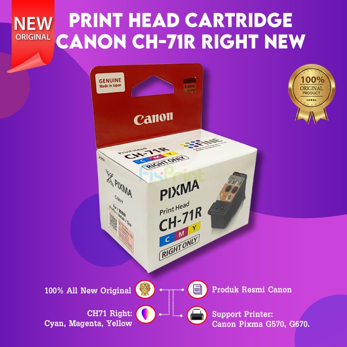 Print Head CH-71L CH-71R Printhead Cartridge Printer Canon G570 G670 CH71L CH71R