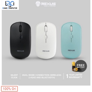 Rexus Mouse Wireless Bluetooth Office QB100 4D Silent Click