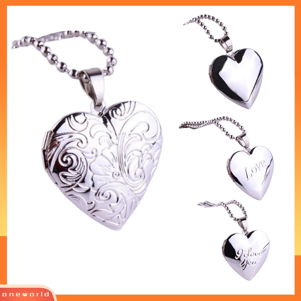 {oneworld} Kalung Foto Kalung Liontin Memorial Cinta Romantis Halus Untuk Anniversary