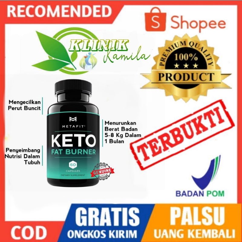 Keto Fat Burner Asli Obat Pelangsing Badan Original