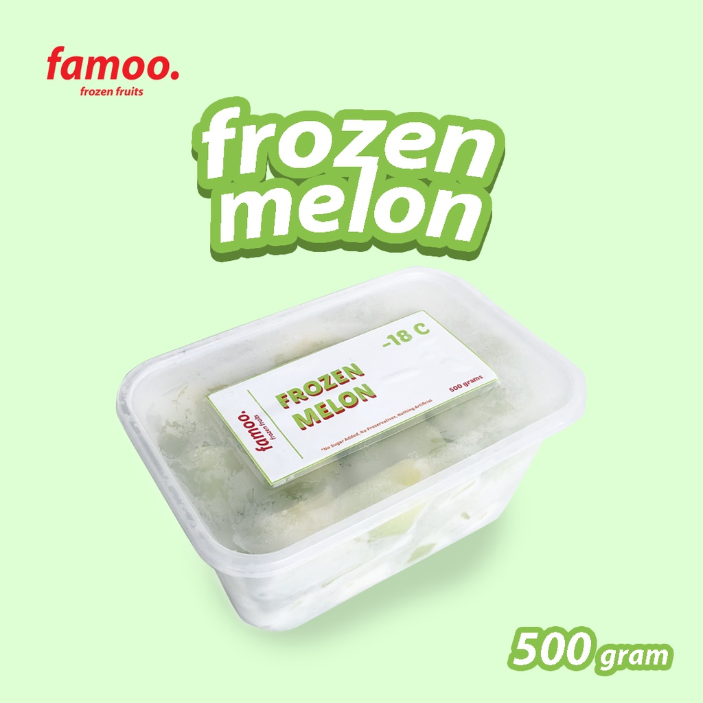 

Frozen Melon | Buah Melon Beku | 500 gram - by famoo