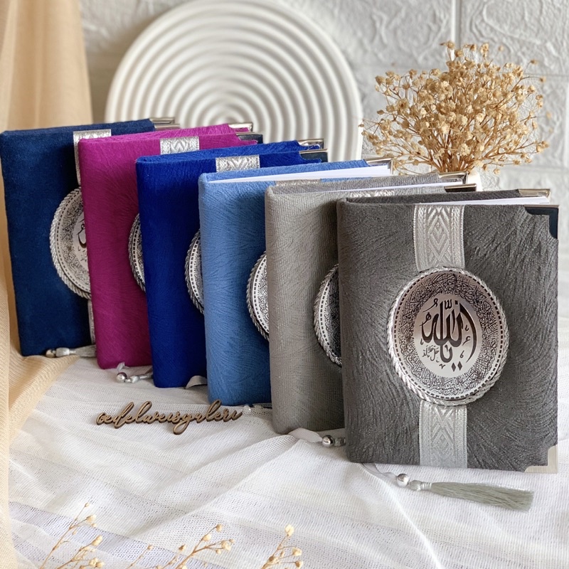 Cetak Yasin Tahlil  Beludru Premium Custom Lengkap Foto 40 Harian Souvenir Pengajian Orang Meninggal