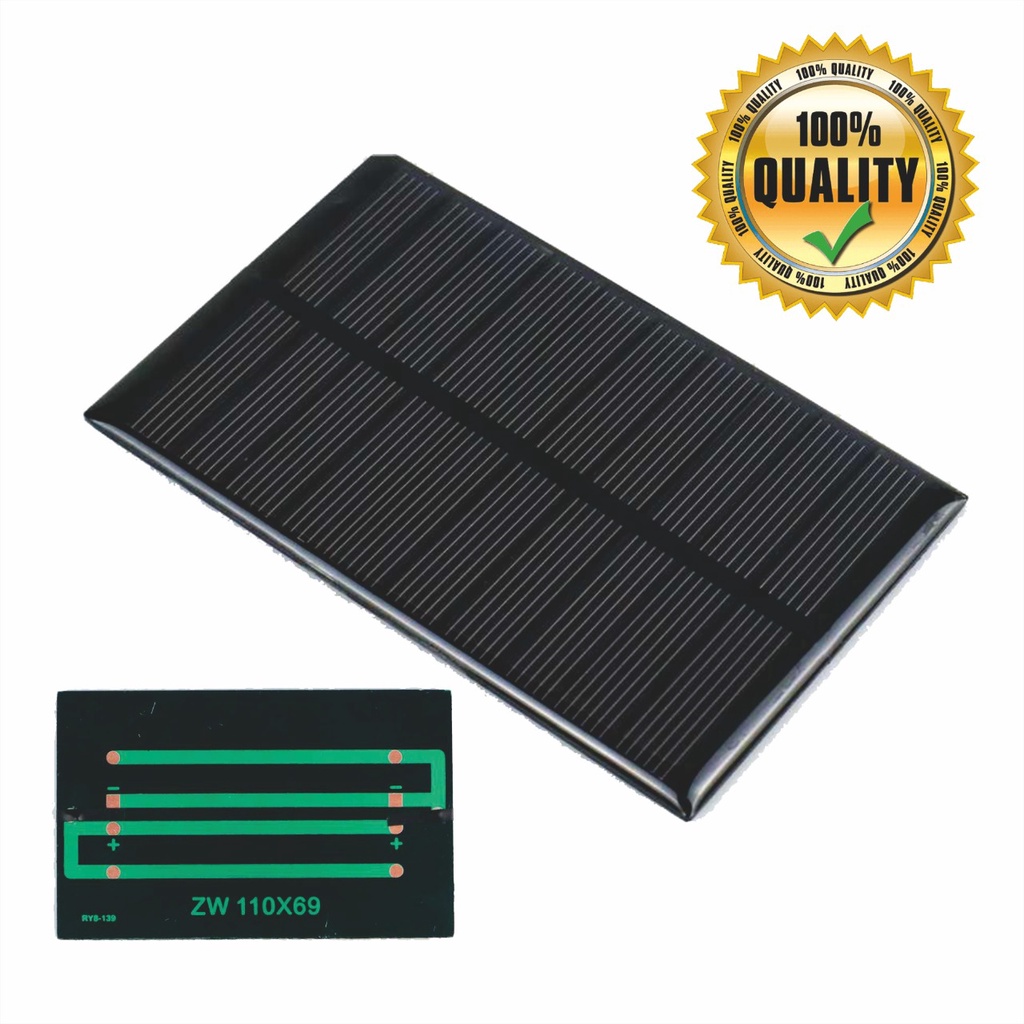 Panel Surya Solar Cell Mini DIY 5 V 1,1W / Powerbank Tenaga Surya Rakitan