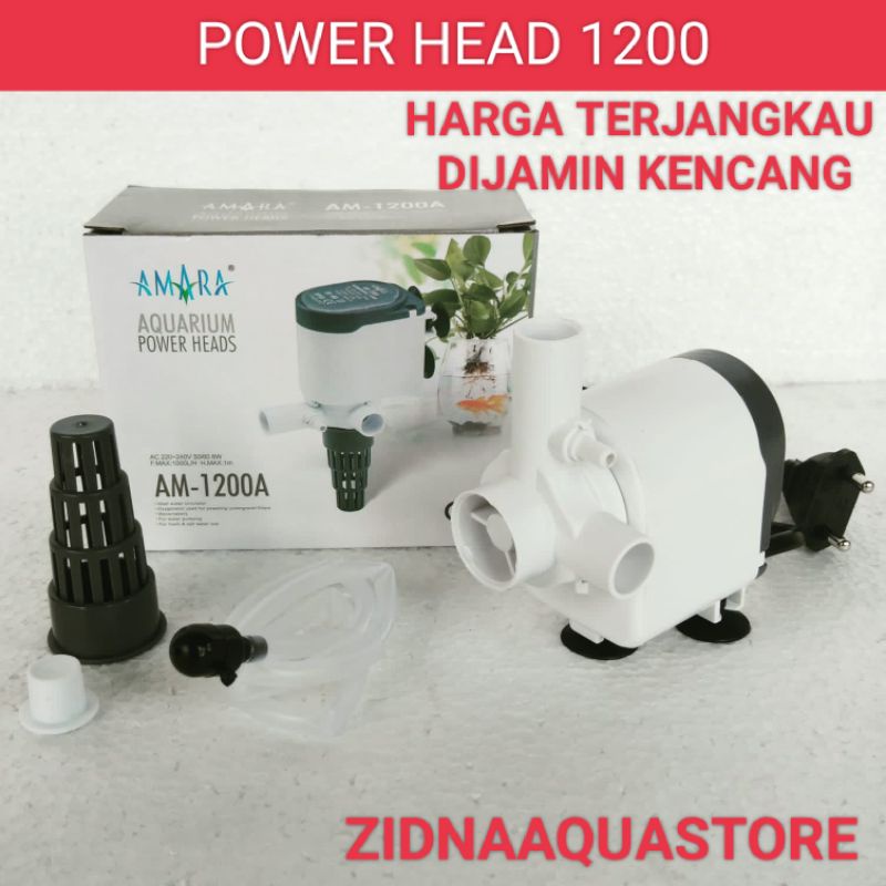 Jual MESIN AMARA AM 1200A Pompa Aquarium AMARA AM 1200 A Alat Penyaring Akuarium Power Head PH