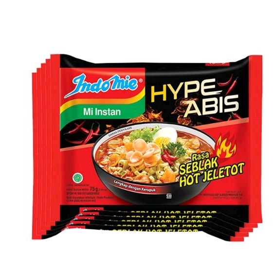 

Indomie Kuah rasa Seblak Hot Jeletot
