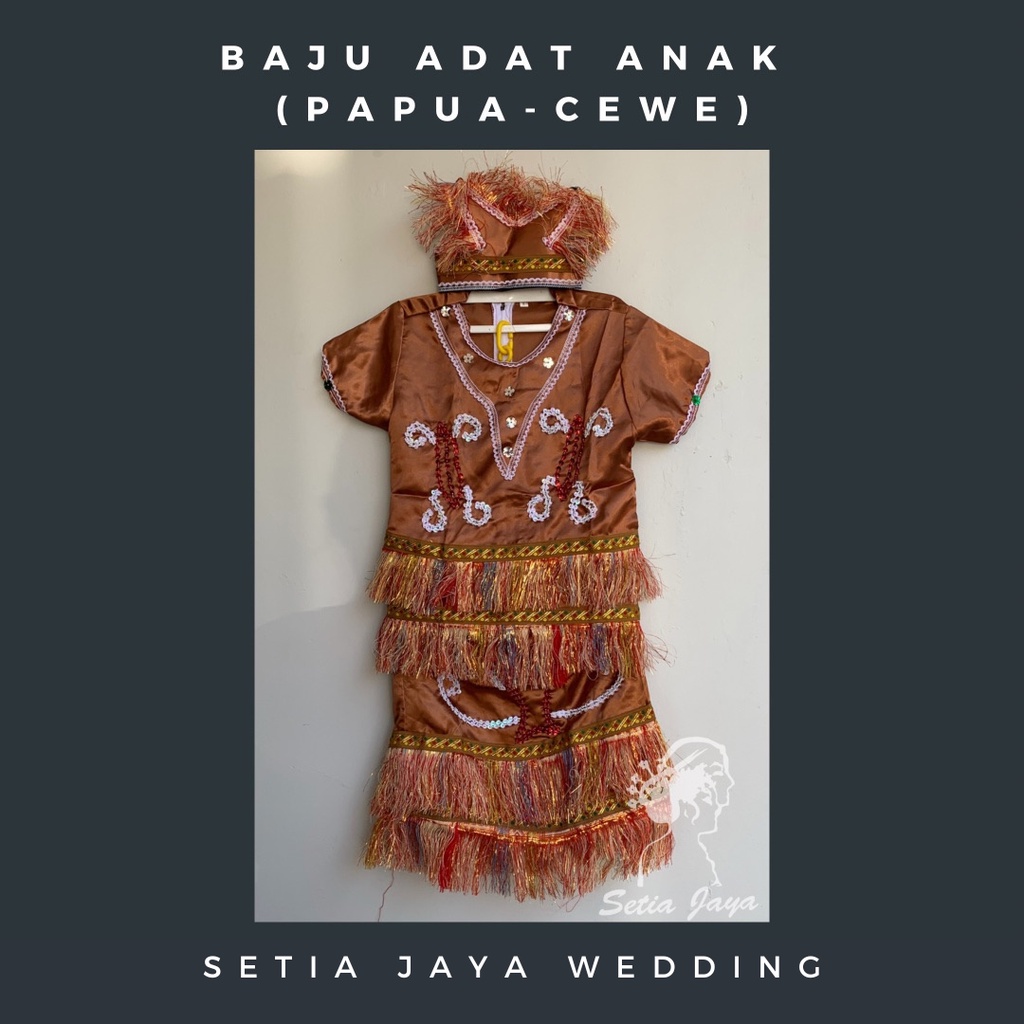 BEST SELLER BAJU ADAT ANAK PAPUA SD/ BAJU TARIAN PAPUA / KOSTUM KARNAVAL PAPUA