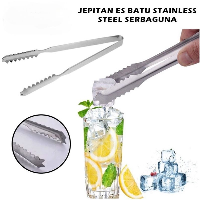 Penjepit Multifungsi Jepitan Mini Stainless Steel 15 Cm / Capitan Es Batu Salad