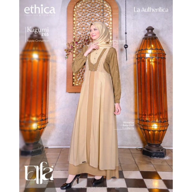 Couple Ethica 2023 Couple 157 Apple Cinnamon Gamis Kagumi 265 Koko Kahfi 239 Apple Cinamon