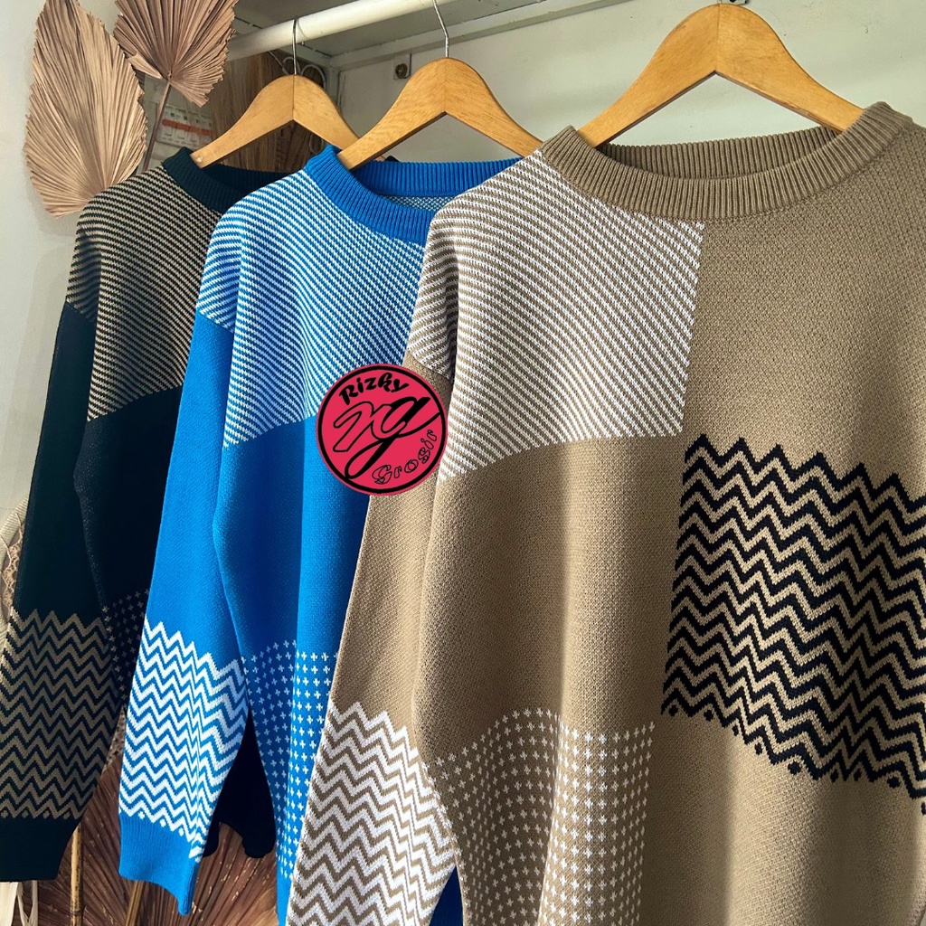 rizkyfashionrajut/Reynata sweater knit atasan premium