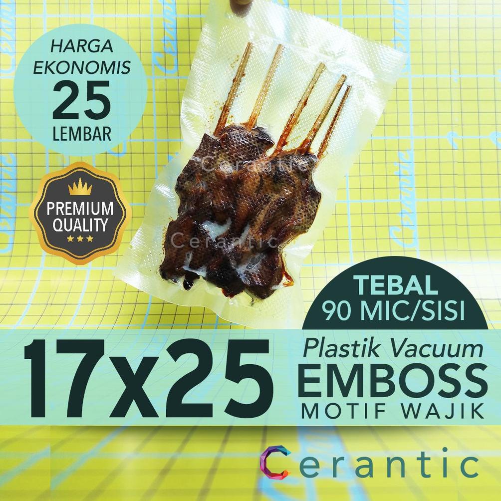 

GV8YQ8971 Plastik Vakum Embos 17 x 25 cm / Vacum Emboss / Vacuum Bag Embossed 17x25 isi 25