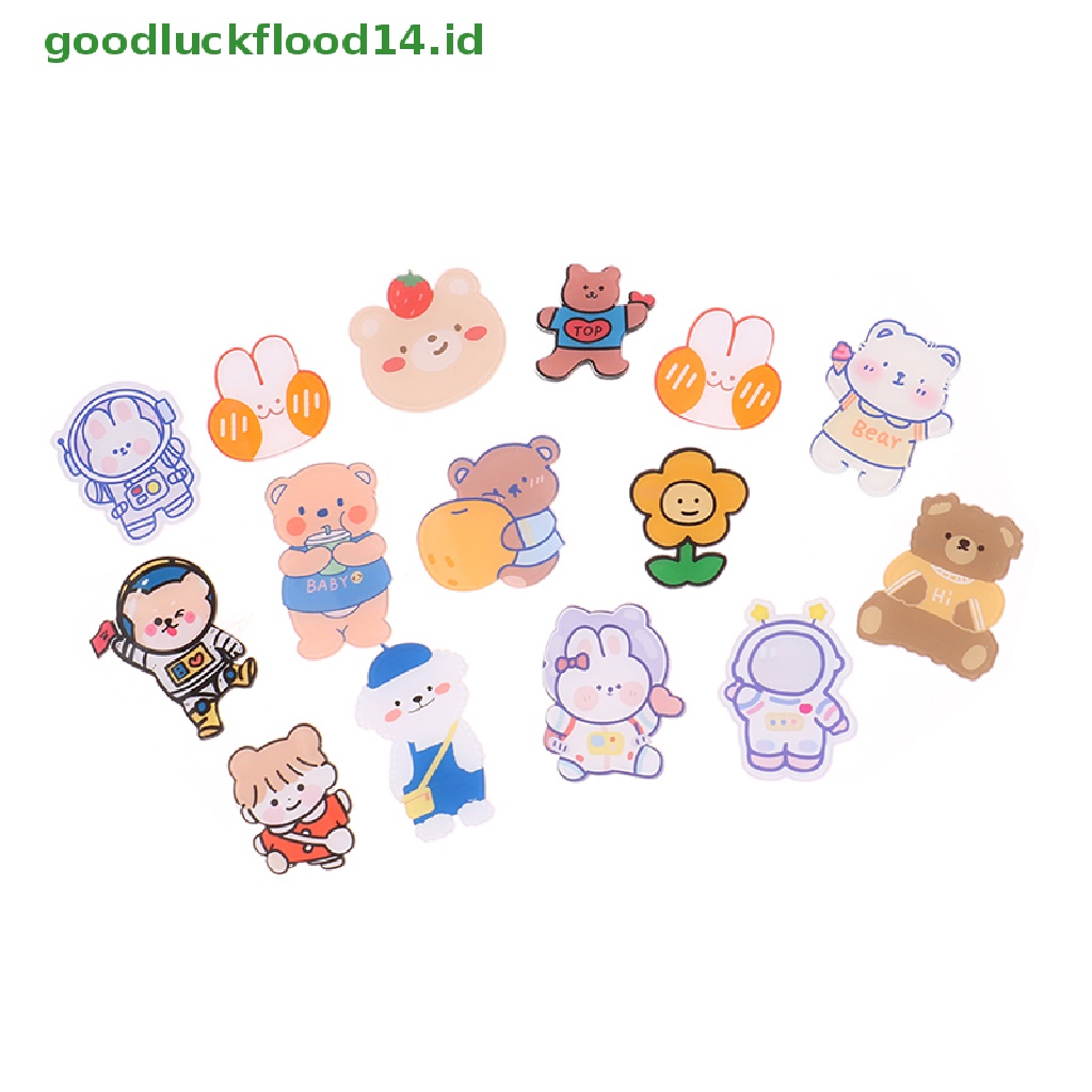 [GOOGFOUR] 5 Pcs Kawaii Japanese-style Acrylic Bros Anak Mahasiswa Bros Unisex Kerah Tas Liontin Lencana Pin Dekorasi Aksesoris Bros Perhiasan Hadiah Warna Acak [TOP]